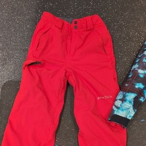 Spyder Kids Vibrant Red Snow Pants